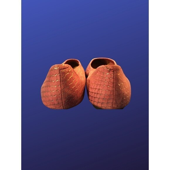 APT. 9 & CO. "Bullseye-6” Pointy Toe Flats,100% Leather, PINK REPTILE,10M, NWOB - Picture 8 of 9